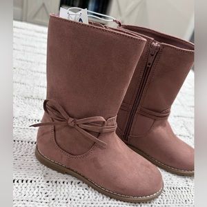 NWT Kids Old Navy Pink Suede Boots